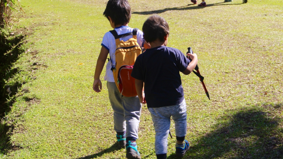 Enfants en randonnée
