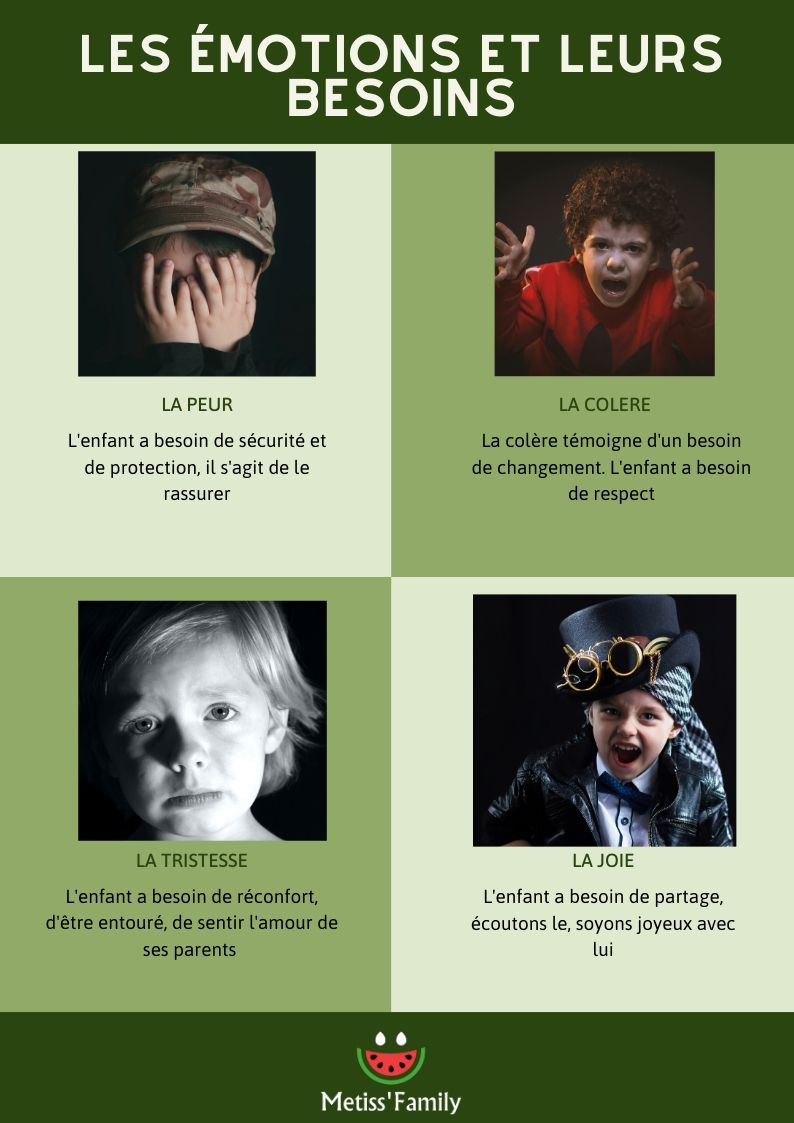 Les émotions et leurs besoins. 